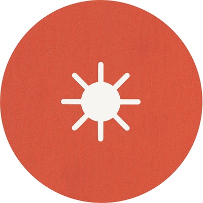 Bosch Keramický fíbrový kotúč EXPERT R782 Prisma Ceramic Fibre Disc, 180 mm, 22,23 mm, zrnitosť 120, 25 ks 2608621831