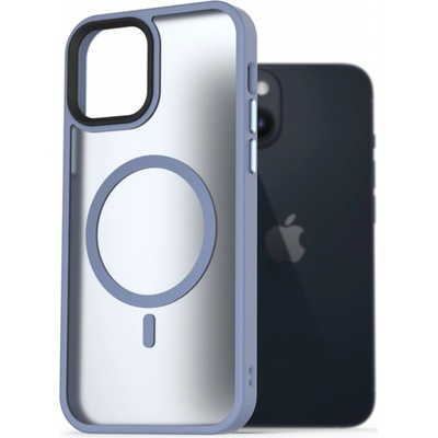 AlzaGuard Matte Case Compatible with MagSafe iPhone 14 svetlomodré