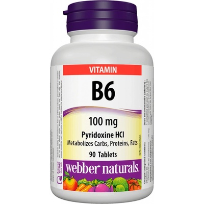 Webber Naturals Vitamin B6 100 mg 90 tablet