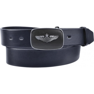 Penny Belts pánský kožený pásek JEANS s plnou sponou 13-60 černý