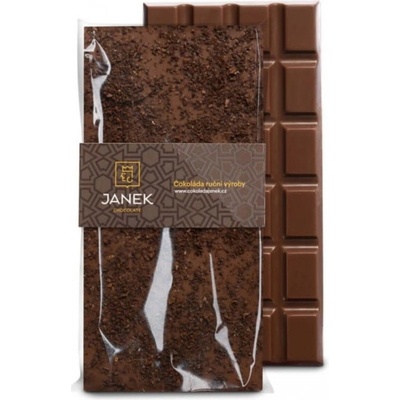 Čokoládovňa Janek Mliečna čokoláda s kávou 85 g