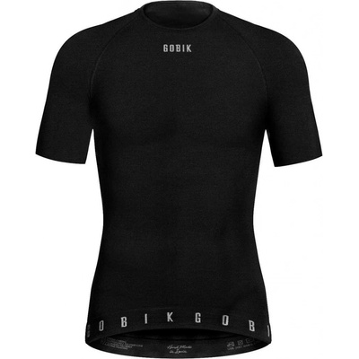 Gobik s krátkym rukávom WINTER Merino čierna
