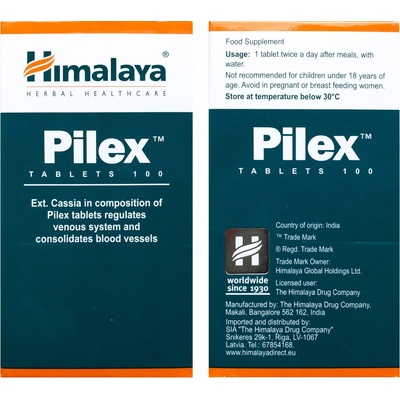 Himalaya Herbals Pilex 100 tabliet