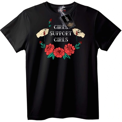 NOONEBRAND Девойки подкрепят девойки - 5XL, Black