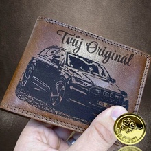 Pánská kožená ROYAL ideální na fotografii text i monogram