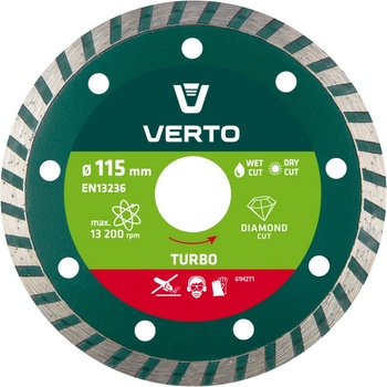 Verto Kotouč diamantový 115 x 22 mm 61H2t1