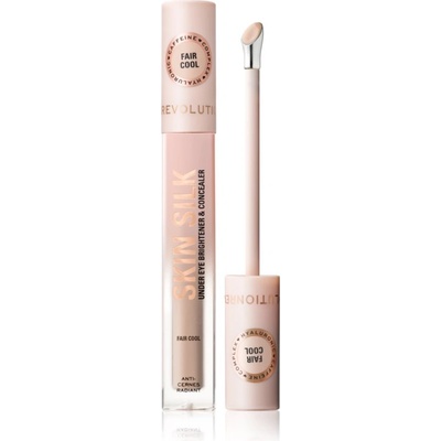 Revolution Beauty Skin Silk Under Eye Brightener & Concealer озаряващ коректор цвят Fair Cool 4ml