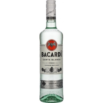 Bacardi Carta Blanca 37,5% 0,7 l (čistá fľaša)