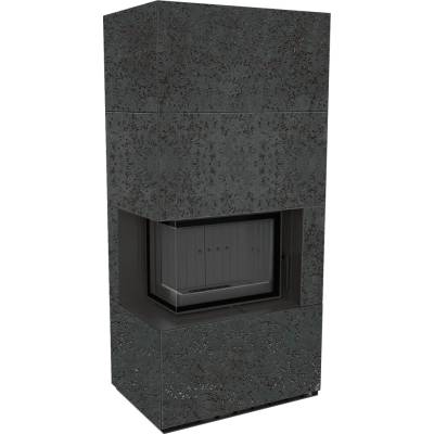 Kratki FLOKI BOX levá 8 kW průměr 160 křemenný sintr OSSIDO NERO černá Thermot