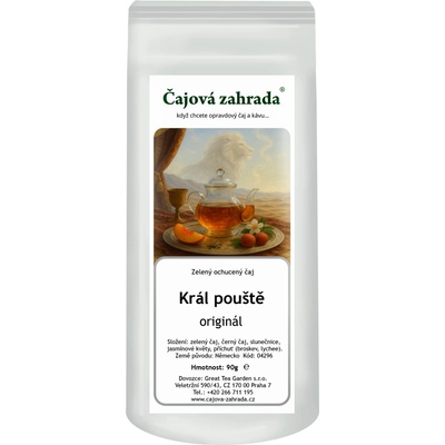 Čajová zahrada Král pouště zelený ochucený čaj 90 g