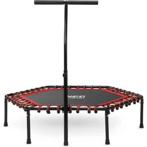 Neo-Sport Фитнес батут с дръжка 127 см - червен, черен (1104)