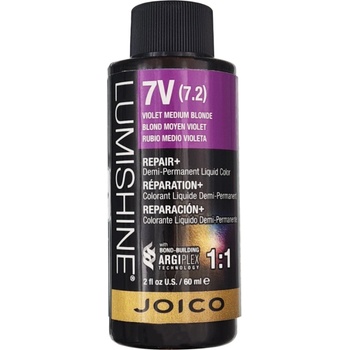Joico Lumishine Demi-Permanent Liquid Color 60 ml деми-перманентна боя 7V - Violet Medium Blonde