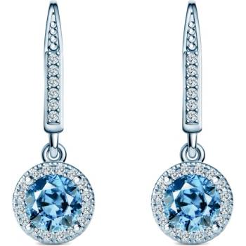 SAVICKI Обеци This is Love: бяло злато, сини лабораторни диаманти, лабораторни диаманти