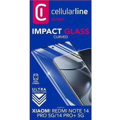 Cellularline Закален 3D протектор за Xiaomi Redmi Note 14 Pro 5G / 14 Pro+ 5G 14364
