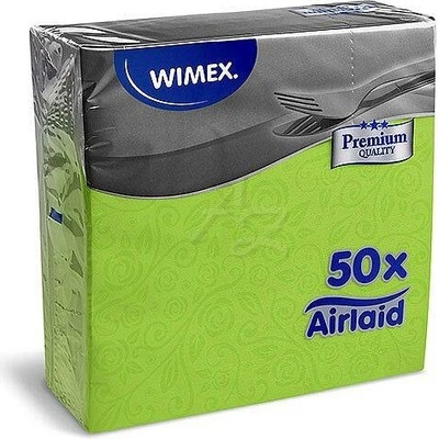 Airlaid ubrousky Premium dekor R žlutozelené 50ks 40x40cm