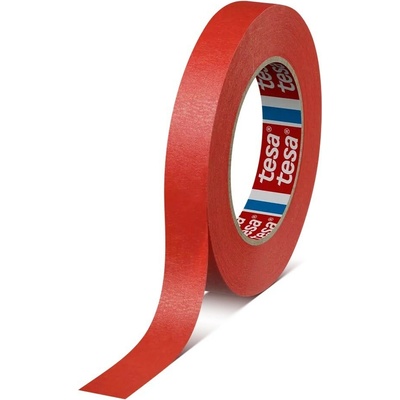 Tesa 4328 Krepová maskovacia páska 19 mm x 50 m červená