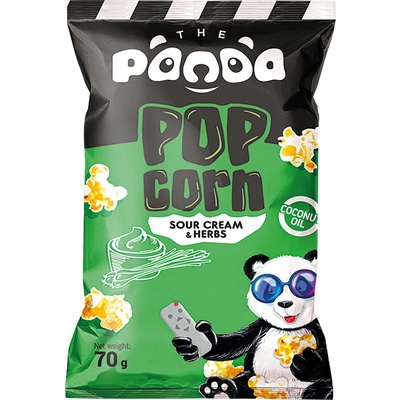 Panda Popcorn s příchutí zakysané smetany a bylinek 70 g