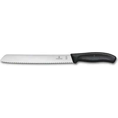Victorinox Кухненски нож за хляб Victorinox Swiss Classic, назъбено острие, 21см, черен (6.8633.21B)