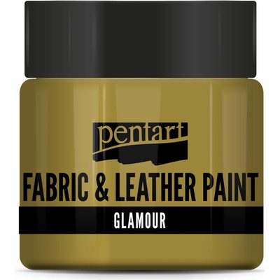 Pentart glamour farba na textil a kožu 50 ml zlatá