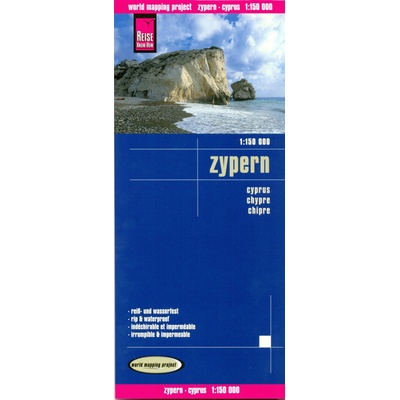 mapa Cyprus Kypr 1:150 t voděodolná
