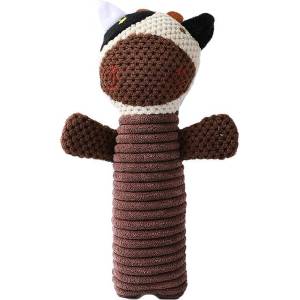  Играчка за куче със звук - Плюшена кравичка, 19 х 5 см (4140)