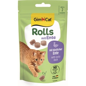 Gimborn GimCat Rolls - закуска за котки с патица, 40 г