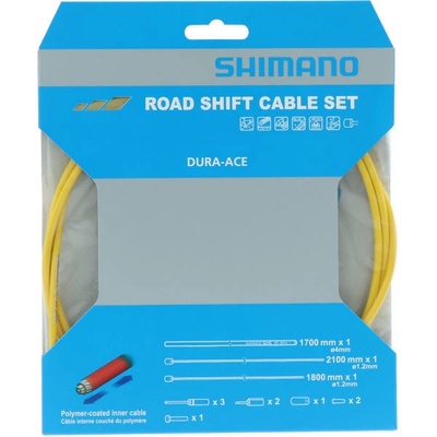 Shimano bowdeny+lanka SP41 řadící set žlutý