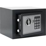vidaXL Цифров сейф с заключване Тъмносив 23 x 17 x 17 см Стомана (42011305)