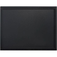 SECURIT Nástenná popisovacia tabuľa WOODY, čierny 40 x 60 cm