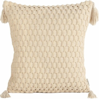 Takoy TERRA COLLECTION SEVILLE z hrubej bavlnenej tkaniny zdobená strapcami na rohoch-HF-406373 45 x 45 cm