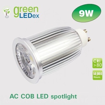 GreenLEDex LED žárovka reflektorová AC COB 9 W GU10