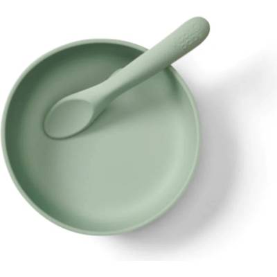 Vital Baby Комплект Силиконова Купа С Вакуум И Лъжичка Mint Vital Baby