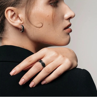 SilveAmo stříbrné náušnice Passion CK2FO1374