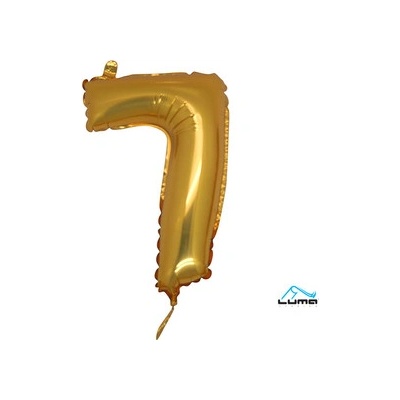 Smart balloons Balón fóliový číslo zlaté 7