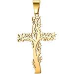 HARAHU Висулка на верижка Tree Cross - Златен KP34143
