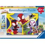 Ravensburger Детски пъзел Ravensburger от 2 x 24 части - Спайди и неговите невероятни приятели (5729) - ozone