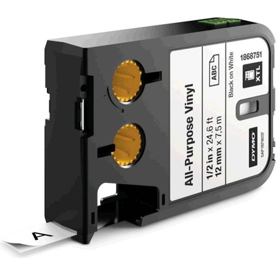 DYMO Винилова лента Dymo XTL DY1868751, 12 мм, черно/бяло (1868751)