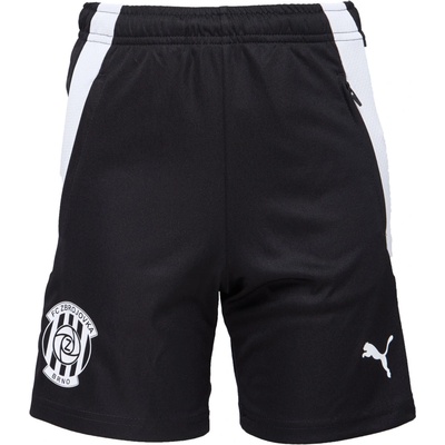 Puma TEAMLIGA TRAINING SHORTS JR ZBROJOVKA BRNO Černá Bílá
