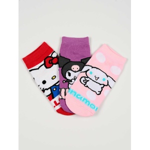 Kids movie heroes Чорапи - Комплект 3 Чифта Hello Kitty Kuromi (EZ39005-PACK1)