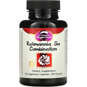 Dragon Herbs Формула за бъбреци и отделителна система - Rehmannia Six Combination, 100 капсули (003263 (326) DH)