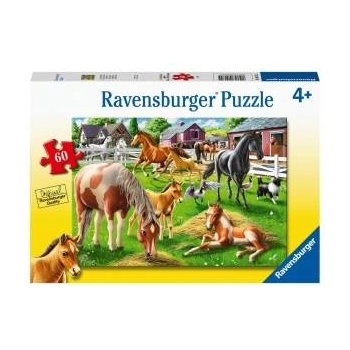 Ravensburger Puzzle 60el Happy Horses 051755 Ravensburger