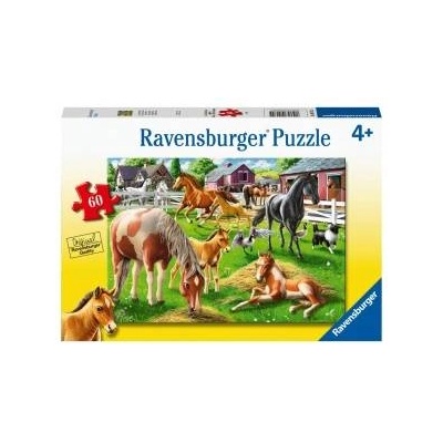Ravensburger Puzzle 60el Happy Horses 051755 Ravensburger