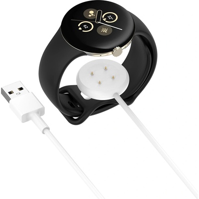Techsuit Зарядно за Google Pixel Watch3 (41mm, 45mm) / 2 / Fitbit Ace LTE, USB - (THC5) - Бял