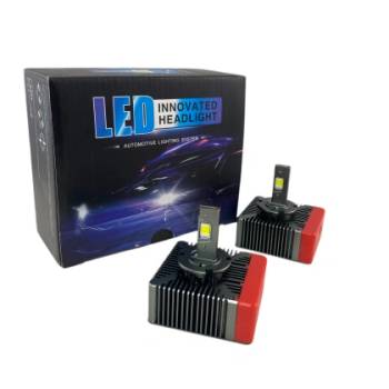 Image 1 of Лед крушки - Led система D5S за подмяна на фабричен ксенон - 20000 Лумена 40W - Canbus 6000K - 300% повече светлина