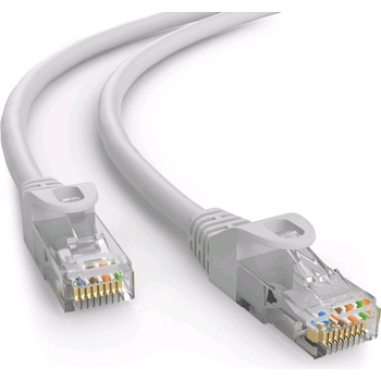 C-TECH CB-PP6-50 patch, Cat6e, UTP, 50m, šedý