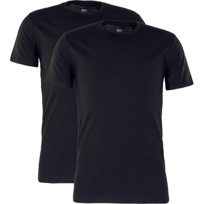 Levi's Тениска 'Slim 2Pk Crewneck' черно, размер L