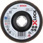 Bosch X-LOCK Ламелен шлифовъчен диск BfM Ø 125 мм, G 60, X571, ъглова версия, пластмаса 2608621768 (2608621768)
