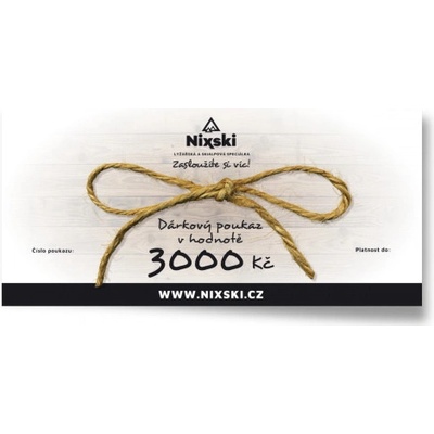 Dárkový poukaz v hodnotě 3 000 Kč