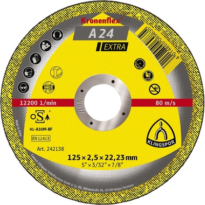 KLINGSPOR Kotouč řezný na ocel 230x3x22mm