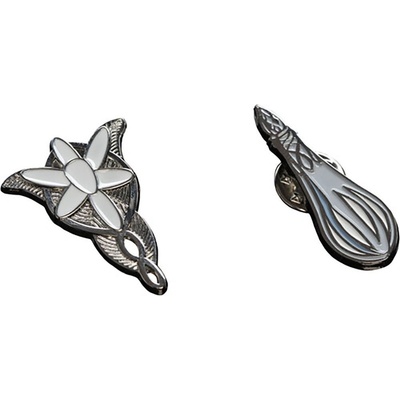 Weta Workshop Lord of the Rings - set pinů -Elfský list a prsteň, 862402866